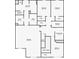 Second story floor plan with bedroom and bathroom dimensions at 165 Craines Vw, Covington, GA 30014