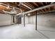 Spacious unfinished basement area with mechanicals in view at 4170 Maroney Mill Rd, Douglasville, GA 30134