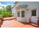 Large wooden deck with access to the yard at 17 Hiram Way, Hiram, GA 30141