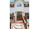 Close-up of the elegant double door entry with sidelights and stone steps at 17 Hiram Way, Hiram, GA 30141
