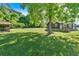 Large grassy backyard with a shed on the property, providing ample space for outdoor enjoyment and recreation at 3049 Highway 411 Ne, White, GA 30184