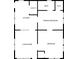 Layout of the house showing the kitchen, living room, primary bedroom, bathroom, and utility room at 3049 Highway 411 Ne, White, GA 30184