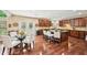 Open concept kitchen with hardwood floors, a large island, and stainless steel appliances at 4590 Hastings Dr, Cumming, GA 30041