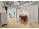 Bright and spacious living area with open floor plan, dining area and fireplace at 878 Peachtree Ne St # 431, Atlanta, GA 30309