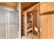 Luxurious bathroom with a glass-enclosed shower and sauna, perfect for relaxation and spa-like experience at 210 Wentworth Ter, Alpharetta, GA 30022