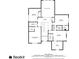 Comprehensive floor plan illustrating the bedrooms, bathrooms, and open spaces of the residence at 210 Wentworth Ter, Alpharetta, GA 30022