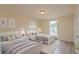 A nicely decorated bedroom with two twin-size beds, windows, and bedside tables at 213 Whistle Way, Locust Grove, GA 30248