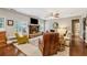 Bright living room with fireplace and large windows at 2358 Well Springs Dr, Buford, GA 30519