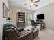 Comfortable home office with built-in shelving and lots of desk space at 2358 Well Springs Dr, Buford, GA 30519