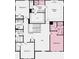 Second floor layout with 4 bedrooms, 3 baths, a laundry room, and a loft at 3198 Shirecrest Ln, Dacula, GA 30019