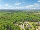 A beautiful aerial view of homes amongst a lush green forest, complemented by clear skies at 3235 Munsey Ct, Cumming, GA 30041