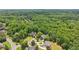 An aerial view captures luxurious residences intertwined with greenery, showing elegant driveways and landscaping at 3235 Munsey Ct, Cumming, GA 30041