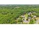 Aerial view of homes surrounded by trees, showcasing landscape at 3235 Munsey Ct, Cumming, GA 30041