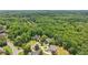 Scenic aerial view of neighborhood featuring mature trees and well-manicured lawns at 3235 Munsey Ct, Cumming, GA 30041
