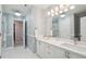 A well-lit bathroom features a double vanity, and a neutral color scheme at 3235 Munsey Ct, Cumming, GA 30041