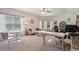 Bright bedroom with vaulted ceiling, fan, large windows, desk and sitting area at 3235 Munsey Ct, Cumming, GA 30041