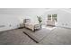 Bedroom with neutral carpet, a large window, and a decorative rug at 5247 Hayden Farms Dr, Powder Springs, GA 30127