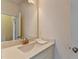 Clean bathroom with white vanity, quartz countertops, and updated fixtures at 3910 Cameron Ct, Cumming, GA 30040