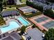Community amenities including a pool, clubhouse, and tennis courts in a desirable neighborhood at 5605 Waters Edge Trl, Roswell, GA 30075