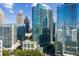 Panoramic city view showcasing modern high-rise buildings and tree lined streets at 1080 Peachtree Ne St # 608, Atlanta, GA 30309