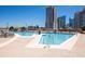 Relaxing rooftop pool with lounge chairs, offering a perfect escape and stunning cityscape views at 1080 Peachtree Ne St # 608, Atlanta, GA 30309