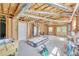 Large basement with various entertainment options, including foosball, air hockey, and bicycles at 328 Broadmoor Way, Mcdonough, GA 30253