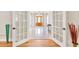 Bright foyer featuring marble floors and elegant front door at 328 Broadmoor Way, Mcdonough, GA 30253