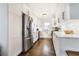 Modern kitchen with sleek white cabinets and stainless steel appliances at 4128 Morgan Rd, Tucker, GA 30084