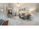 Bright living room featuring recessed lighting, ceiling fan and neutral colors at 4128 Morgan Rd, Tucker, GA 30084