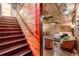 Basement staircase leads to bar and seating at 527 Main St, Suwanee, GA 30024