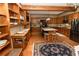 Open kitchen with wood cabinets and island at 8315 Nicholson Rd, Cumming, GA 30028