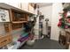 Well-organized storage room with shelves and a water heater at 8315 Nicholson Rd, Cumming, GA 30028