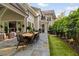 Backyard with covered patio, outdoor dining area, and well-manicured lawn offer ample space for entertaining at 1201 Beech Valley Ne Rd, Atlanta, GA 30306