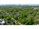 Property aerial view showcasing lush surroundings and proximity to the Atlanta skyline at 1314 Arkwright Se Pl, Atlanta, GA 30317