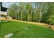 Wide shot of backyard with healthy grass and a wooden fence at 2977 N Bogan Rd, Buford, GA 30519