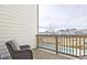 Private balcony overlooks the community pool and surrounding neighborhood, providing a relaxing outdoor space at 1149 Ansel Nw Ln, Atlanta, GA 30318