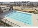 This community pool features a lap pool, surrounding fence, and nearby residences at 1149 Ansel Nw Ln, Atlanta, GA 30318