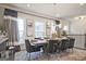 Bright dining room with a large table, stylish chairs, and eye-catching modern decor at 1149 Ansel Nw Ln, Atlanta, GA 30318