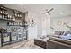 Stylish living room features a modern bar, shelving, and comfortable seating area at 1149 Ansel Nw Ln, Atlanta, GA 30318