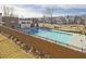 Community pool surrounded by manicured landscaping and a secure fence, offering a refreshing amenity for residents at 1149 Ansel Nw Ln, Atlanta, GA 30318