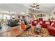 Open-concept living space with a combined living and dining area, showcasing natural light and a seamless flow at 120 Aspen Forest Dr, Covington, GA 30016