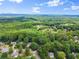 Expansive aerial view showcasing the lush green landscape and serene neighborhood of the property at 6520 Glen Pond Trce, Cumming, GA 30028