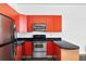Stylish kitchen with stainless steel appliances, sleek cabinetry and a breakfast bar at 89 Mangum St # 210, Atlanta, GA 30313