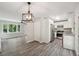 Open concept kitchen with stainless steel appliances, granite countertops, and hardwood floors at 264 Rockin Hill Dr, Marietta, GA 30060