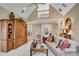 Spacious living room with vaulted ceilings, a fireplace, and a view of the entryway at 350 Declaire Ne Way, Marietta, GA 30067