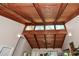 Detailed view of the vaulted wood ceiling with exposed beams at 2261 Ravenwood Trl, Marietta, GA 30066
