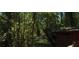 Scenic view of a lush backyard with mature trees and a storage shed at 637 Ferris St, Atlanta, GA 30310