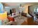Cozy living room with a view of the stairs at 842 Treeline Dr, Conyers, GA 30016