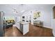 Stylish kitchen with a granite island, stainless steel appliances, and open layout at 1482 Andrews Nw St, Atlanta, GA 30314