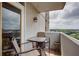 Balcony with table and chair and views of trees at 375 Ralph Mcgill Ne Blvd # 1701, Atlanta, GA 30312